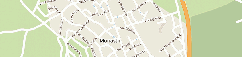 Mappa della impresa gsc di simona cinus e c sas a MONASTIR