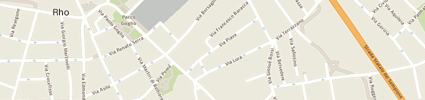Mappa della impresa bomboniere rhodensi snc a RHO