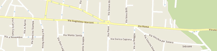 Mappa della impresa gierre di turconi e figli srl a SARONNO