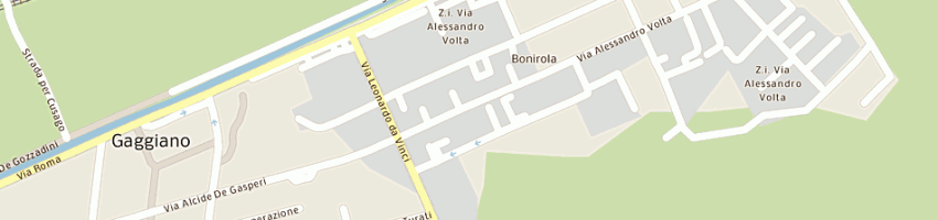 Mappa della impresa pogliaghi giovanni a GAGGIANO