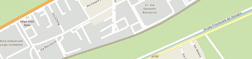 Mappa della impresa delsar lame srl a TREZZANO SUL NAVIGLIO