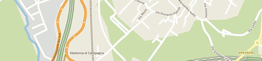 Mappa della impresa gini giuseppe spa a GRANDATE