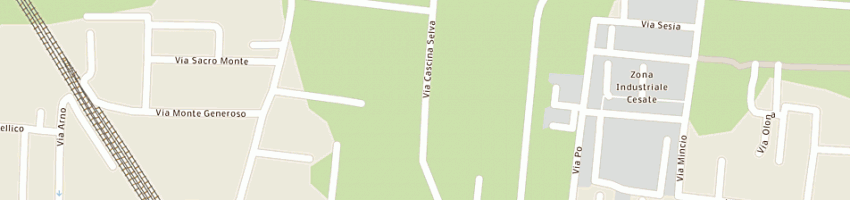 Mappa della impresa basilico luigi a CESATE