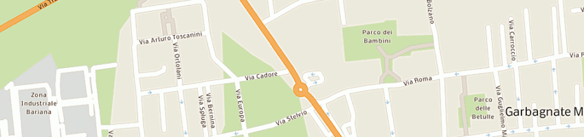Mappa della impresa vivaio banfi srl a GARBAGNATE MILANESE