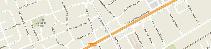 Mappa della impresa paritex (snc) a TREZZANO SUL NAVIGLIO
