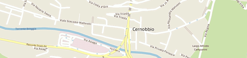 Mappa della impresa piffaretti gabriele a CERNOBBIO