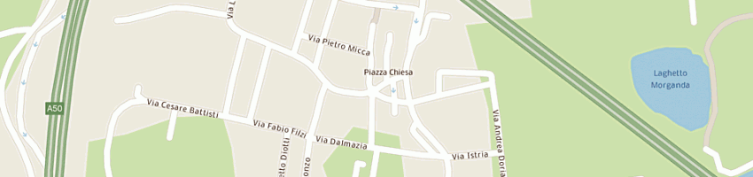 Mappa della impresa panificio pastori snc a RHO
