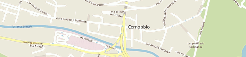 Mappa della impresa bianchi logistica srl a CERNOBBIO