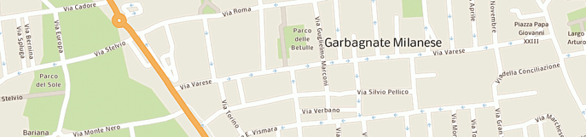 Mappa della impresa municipio a GARBAGNATE MILANESE