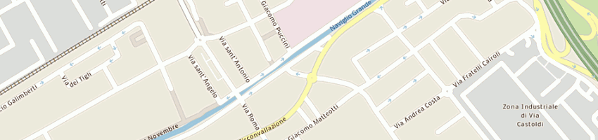 Mappa della impresa la casetta delle porcellane sas a TREZZANO SUL NAVIGLIO