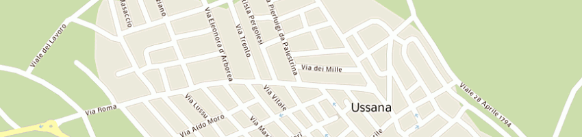 Mappa della impresa pizzeria la cantoniera di cabiddu msas a USSANA