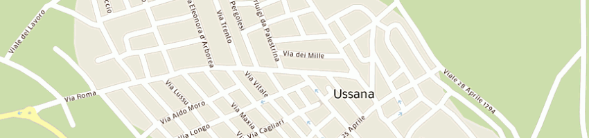 Mappa della impresa zeta market srl a USSANA
