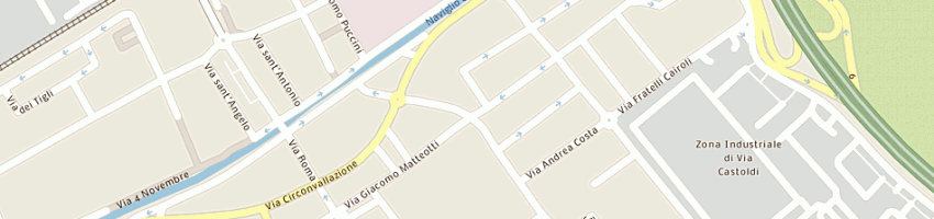 Mappa della impresa caseificio bonirola srl a TREZZANO SUL NAVIGLIO