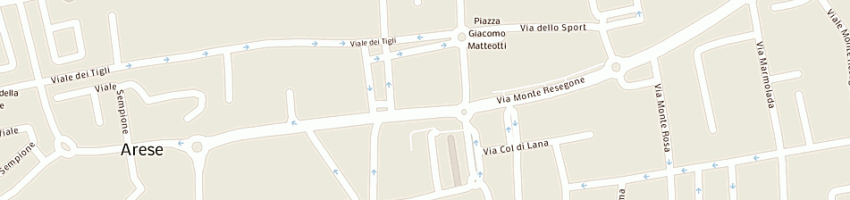 Mappa della impresa army bar sas di di grado pietro e c a ARESE