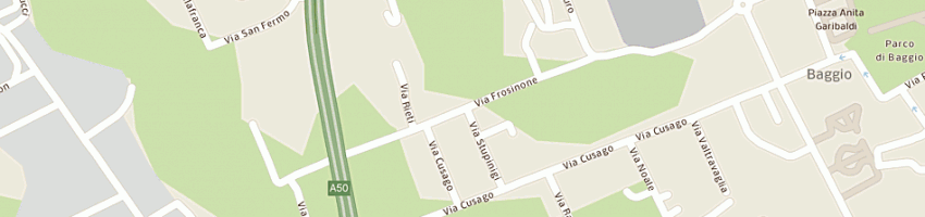 Mappa della impresa ladies e gentlemen sdf di manna marco e zeller j a MILANO