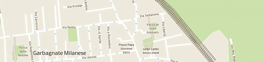 Mappa della impresa foschi cinzia a GARBAGNATE MILANESE