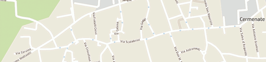 Mappa della impresa panificio ambrosi snc di ambrosi renato e c a CERMENATE