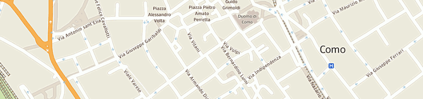 Mappa della impresa calzature elephant (srl) a COMO