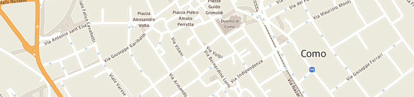 Mappa della impresa via volpi sas a COMO