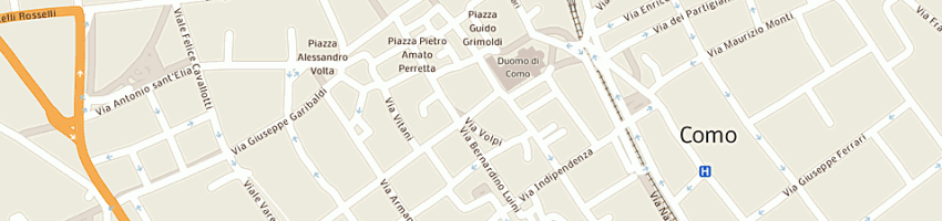Mappa della impresa brunati sas a COMO