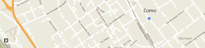 Mappa della impresa bar il cortiletto a COMO