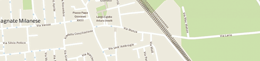 Mappa della impresa 4 zampe sas di fasanella claudio e c a GARBAGNATE MILANESE