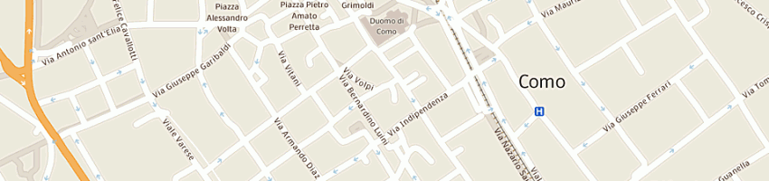 Mappa della impresa il centro bergna di paolo luzi e c (sas) a COMO