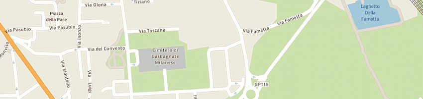 Mappa della impresa comef prefabbricati srl a GARBAGNATE MILANESE