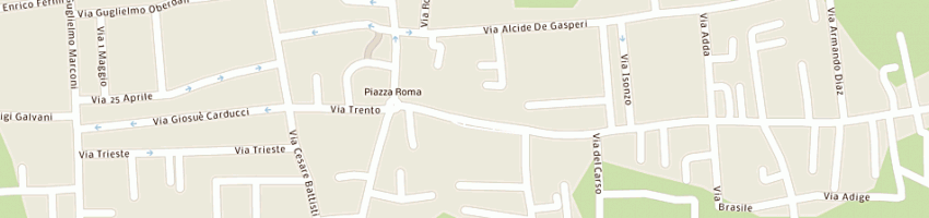 Mappa della impresa meeting point gym di basilico e a COGLIATE