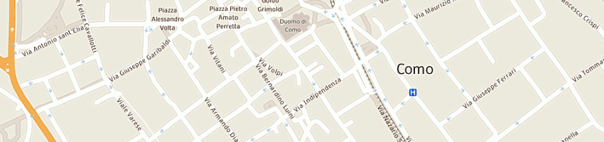Mappa della impresa ottica valli di ferrario massimo a COMO