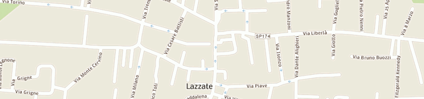 Mappa della impresa papin benito a LAZZATE