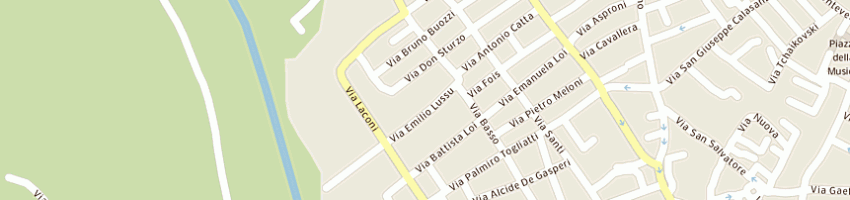 Mappa della impresa baldussi bruno a SESTU