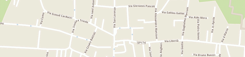Mappa della impresa laboratorio odontotecnico cdm di cornetti damiano marco a LAZZATE