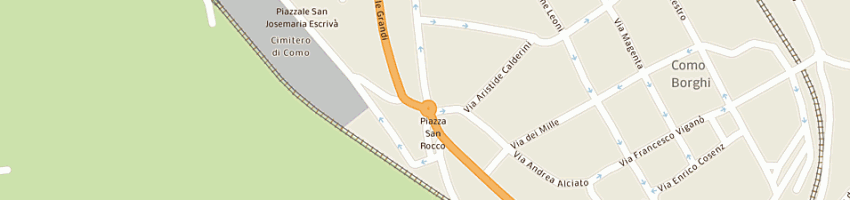 Mappa della impresa city snc di petrone valerio e c a COMO