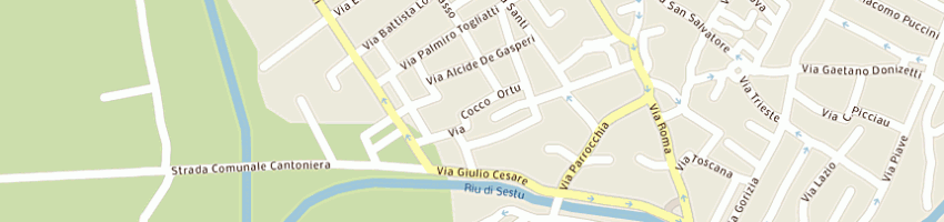Mappa della impresa occhio del cittadino a SESTU