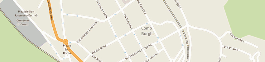 Mappa della impresa comotors spa a COMO
