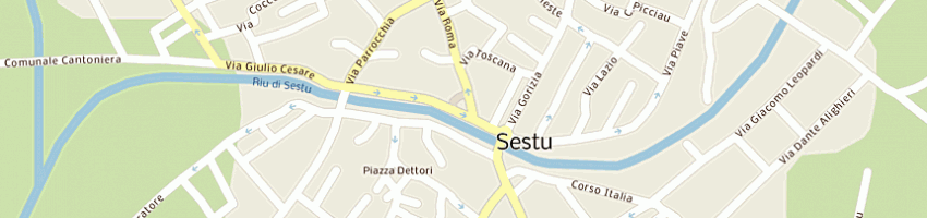 Mappa della impresa litarru a SESTU