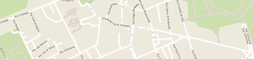 Mappa della impresa pubblica assistenza croce verde baggio a MILANO