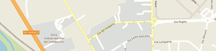 Mappa della impresa tuttifrutti srl a CAGLIARI