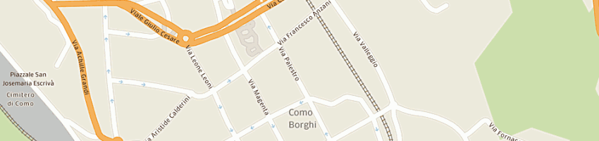 Mappa della impresa teledata service (srl) a COMO