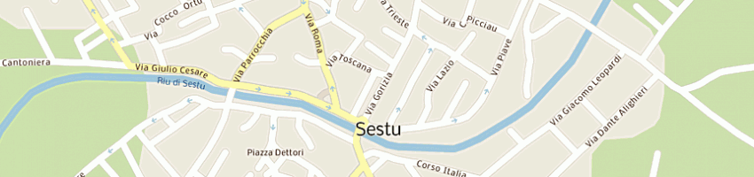 Mappa della impresa bar pizzeria nuovo fiore di manunza a SESTU