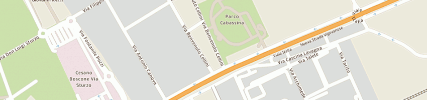 Mappa della impresa ineout snc a MILANO