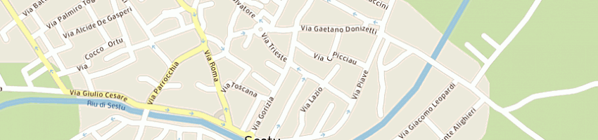 Mappa della impresa pirroni francesco a SESTU