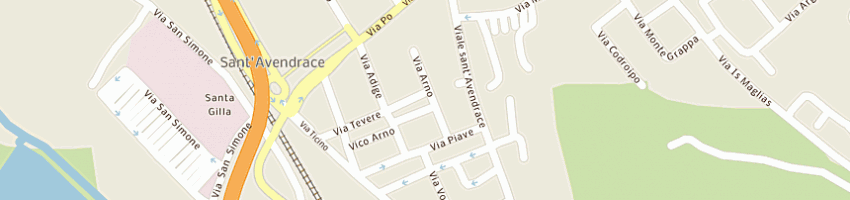 Mappa della impresa centro video service srl a CAGLIARI