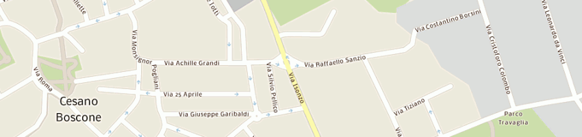 Mappa della impresa gonella sas di gonella ivano e c a CESANO BOSCONE