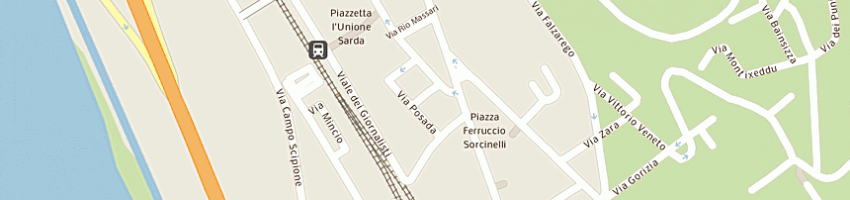 Mappa della impresa autoricambi ortu fulvio a CAGLIARI
