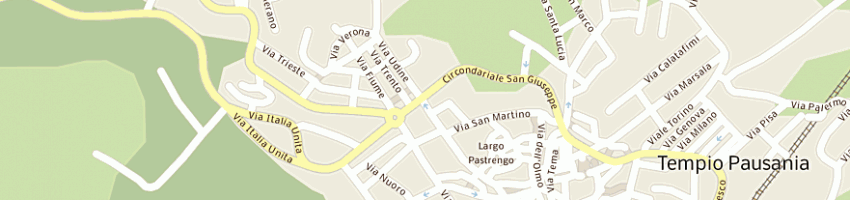 Mappa della impresa gavino demuro a TEMPIO PAUSANIA