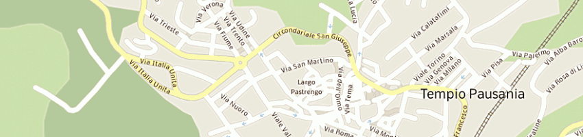 Mappa della impresa nico serramenti srl a TEMPIO PAUSANIA