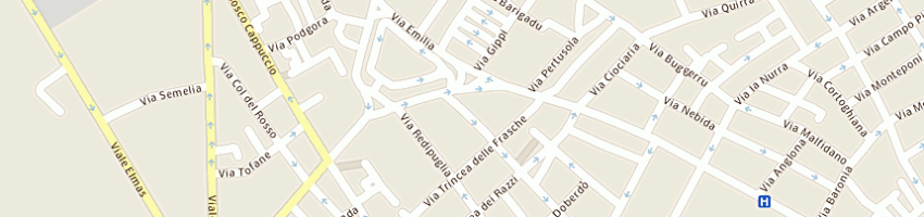 Mappa della impresa pizzeria nico 2 di voce nicola a CAGLIARI