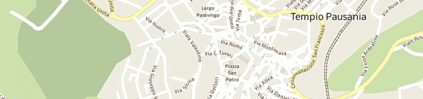 Mappa della impresa ortofrutta 95 srl a TEMPIO PAUSANIA